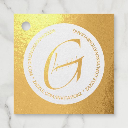 12 x ECHT Gouden FOIL Visitekaartjes - DIY IDEE Bedankjes Labels (Voorkant)