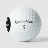 12 x TaylorMade TP5 golfballen met eigen logo (Logo)