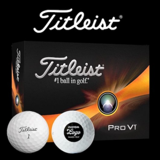 12 x Titleist Pro V1 Custom Logo Golf Balls Golfballen