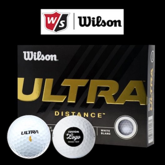 12 x Wilson Ultra 500 Custom Logo Golf Balls Golfballen