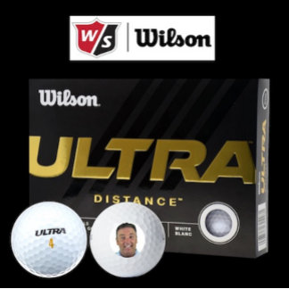 12 x Wilson Ultra 500 Custom Photo Golf Balls Golfballen