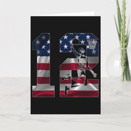 12 Years Number 12 Sketll 12th Birthday Kaart (Voorkant)