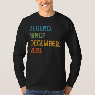 12 Years Old  12th Bday Boys Legend Since December T-shirt