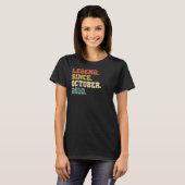 12 Years Old Legend Since October 2010 12th Birth T-shirt (Voorkant volledig)
