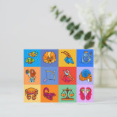 12 Zodiac tekenen cartoon stijl Briefkaart (Staand voorkant)