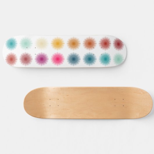 12 Zonnen Kleurverloop Persoonlijk Skateboard (Horizontaal)