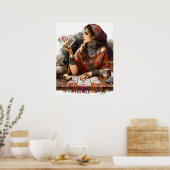 *~* 12A100 Psychische lezer Gypsy Crystal Ball Poster (Keuken)