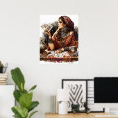 *~* 12A100 Psychische lezer Gypsy Crystal Ball Poster (Thuiskantoor)
