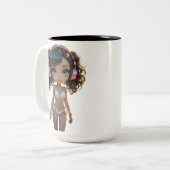 12A Dollz by: Svace - Series 01 Tweekleurige Koffiemok (Voorkant links)