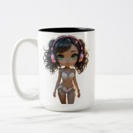 12A Dollz by: Svace - Series 01 Tweekleurige Koffiemok