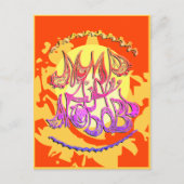 12a "Peace and Love" (in het Russisch) Briefkaart (Voorkant)