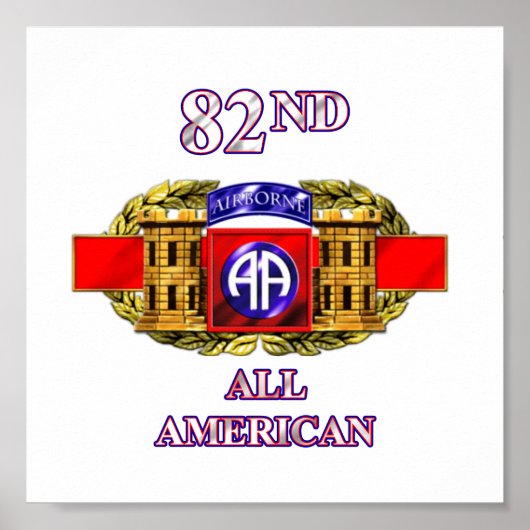 12B82e Airborne Division Poster (Voorkant)
