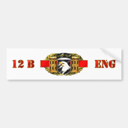 12B 101e Luchtvaartsector Bumpersticker (Voorkant)