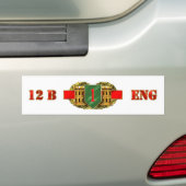 12B 1e infanteriedivisie Bumpersticker (Op auto)