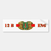12B 1e infanteriedivisie Bumpersticker (Voorkant)