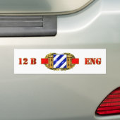 12B 3RD infanteriedivisie Bumpersticker (Op auto)