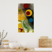 12de Kaart - Abstract Poster (Keuken)