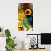 12de Kaart - Abstract Poster (Thuiskantoor)