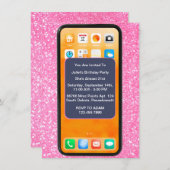 12e 15e 16e 18e 21e mobiele telefoon Verjaardag Kaart (Voorkant / Achterkant)