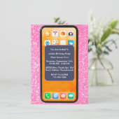 12e 15e 16e 18e 21e mobiele telefoon Verjaardag Kaart (Staand voorkant)