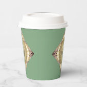 12e/30e Pearl & Groen Bruiloft Jubileum Papieren Bekers (Links)