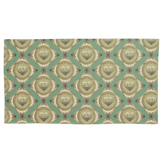 12e/30e Pearl Jubileum Kussensloop (Voorkant-Links)