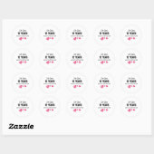 12e bruiloft Jubileum Funny Gift voor hem of haar Ronde Sticker (Vel)
