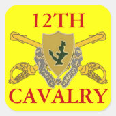 12E CAVALERIE STICKERS (Voorkant)