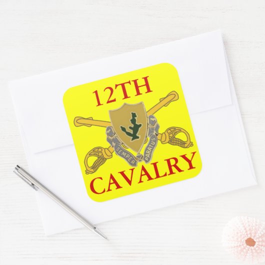 12E CAVALERIE STICKERS (Envelop)