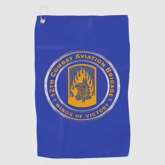 12e Combat Aviation Brigade CAB Golfhanddoek (Voorkant)