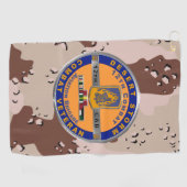 12e Combat Aviation Brigade Desert Storm Vet Golfhanddoek (Horizontaal)