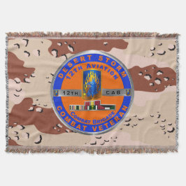 12e Combat Aviation Brigade Desert Storm-veteraan Deken