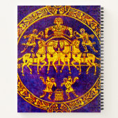 12e eeuw middeleeuwse orkaan en soldaten notitieboek (Achterkant)