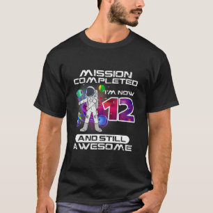 12e geboortedag Astronaut Space Lover 12 jaar oud  T-shirt