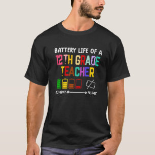 12e graad leraar S vrouwen Funny 12e graad Teache T-shirt