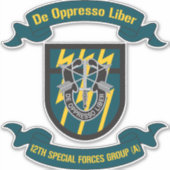 12e groep van speciale strijdkrachten (luchtlandin sticker (Voorkant)