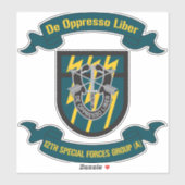 12e groep van speciale strijdkrachten (luchtlandin sticker (Vel)