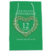 12e jade bruiloft fotocadeau tas voor bruiloft medium cadeauzakje