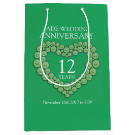 12e jade bruiloft fotocadeau tas voor bruiloft medium cadeauzakje