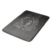 12e Jubileum Gift Chalk Hearts Badmat (Gekanteld)