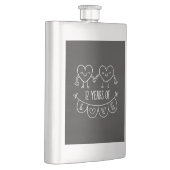12e Jubileum Gift Chalk Hearts Flacon (Rechts)