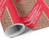 12e Jubileum, Jubileum zijde Cadeaupapier (Rol Hoek)