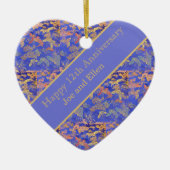 12e Jubileum, Jubileum zijde Keramisch Ornament (Voorkant)