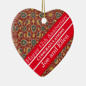 12e Jubileum, Jubileum zijde Keramisch Ornament (Rechts)