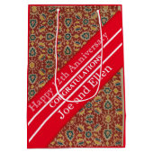 12e Jubileum, Jubileum zijde Medium Cadeauzakje (Achterkant)