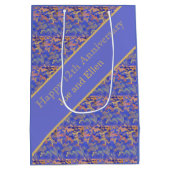 12e Jubileum, Jubileum zijde Medium Cadeauzakje (Achterkant)