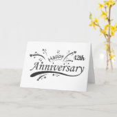 12e JUBILEUM OP "US" VERHEUGEN Kaart (Gele Bloem)