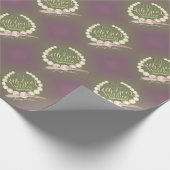 12e Jubileum Pearls en Plum Moss Cadeaupapier (Hoek)