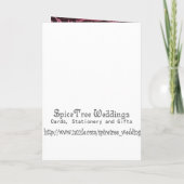 12e Jubileum voor 12e bruiloft zwart en frambozen (Achterkant)