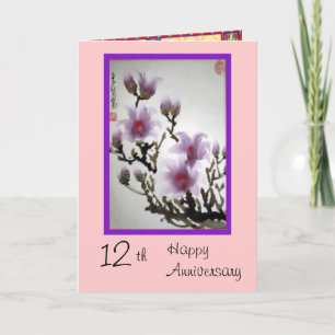 12e jubileumkaart kaart